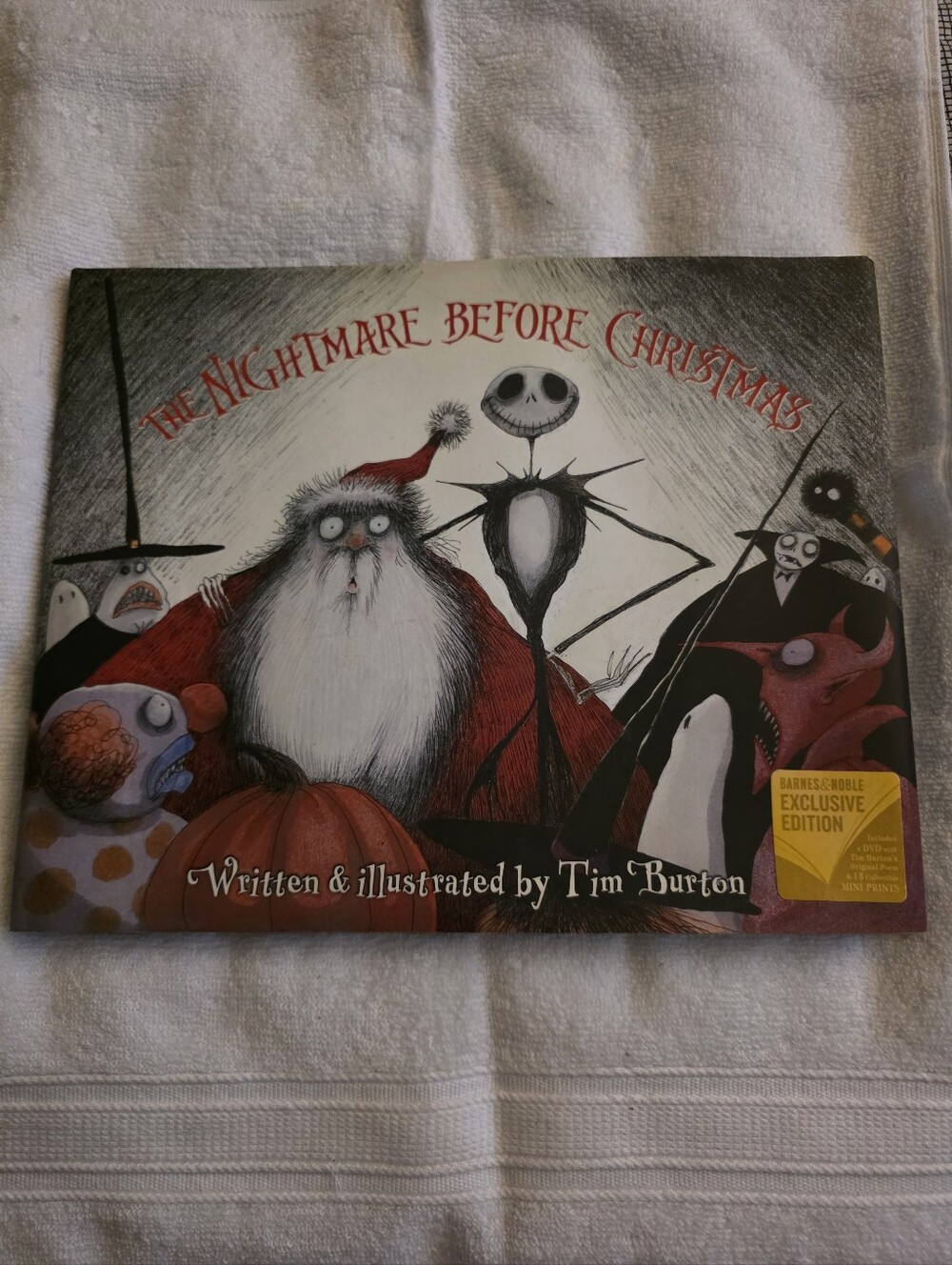 The Nightmare Before Christmas Barnes & Noble Exclusive Edition Hardcover Book